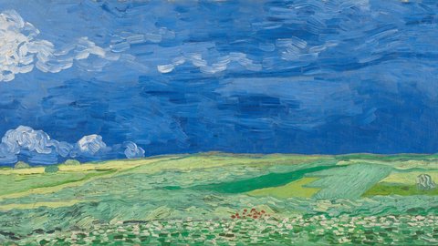 Vincent van Gogh's painting Wheatfield under Thunderclouds, Auvers-sur-Oise, July 1890